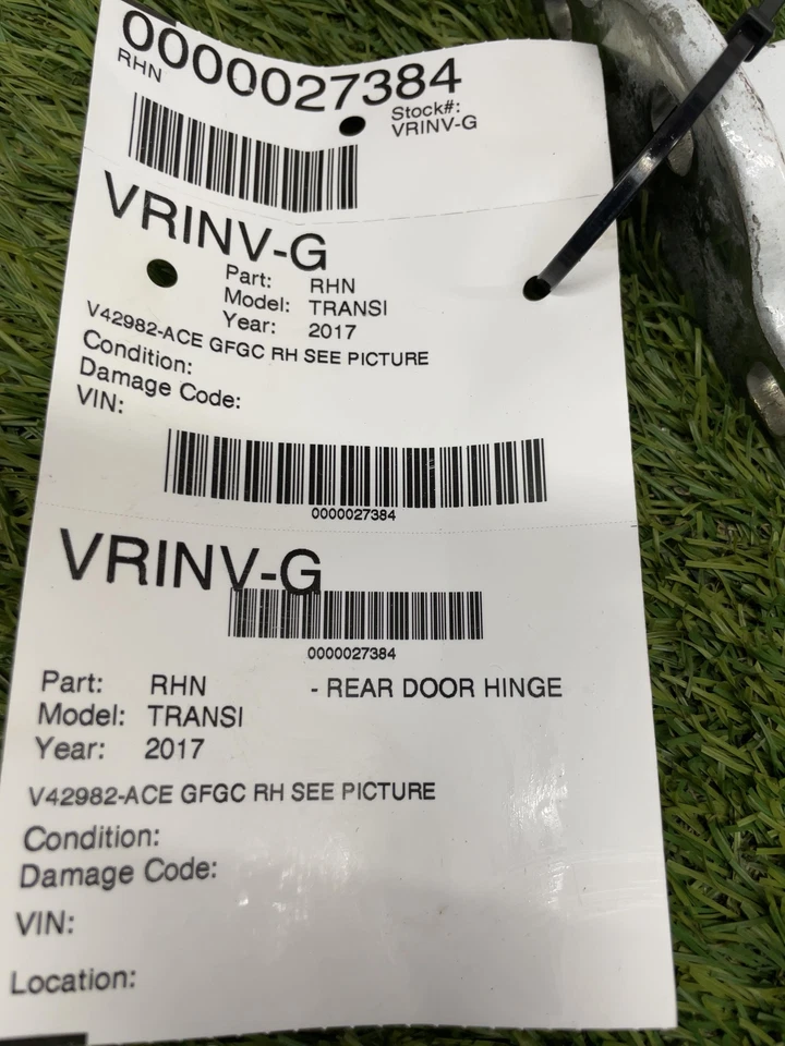 ✅ 2017 FORD TRANSIT CONNECT RIGHT REAR DOOR HINGE RH PN:V42982-AC OEM - Image 4 of 4