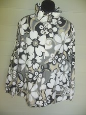 Nwt Womens Catalina Floral Full Zip Windbreaker Jacket Sz L (12-14)