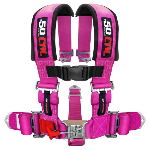 Pink Racing Harness Seat Belt 5 Point 2" fits Ford Chevy Dodge Drag Race Truck - Picture 1 of 1