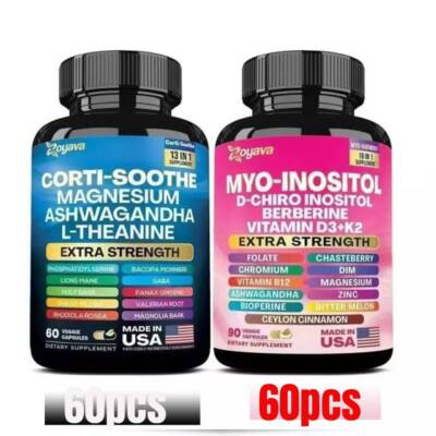 Soothe & Smooth Bundle # Zoyava Cortisol and Collagen All-in-One Supplement-
