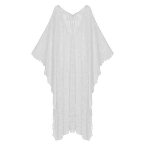 Mujer Bata Chemises Vestido Camisón Traje de Baño Informal Cubrir Largo Malla Caftán - Imagen 11 de 75