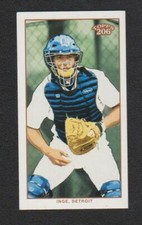 2002 TOPPS 206 MINI TOLSTOI RED VARIATION RARE BACK #133 BRANDON INGE TIGERS SP