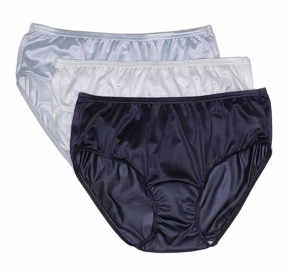 Shadowline Panty Women's Underwear Hipster Nylon No Ride Full Seat 3 ...