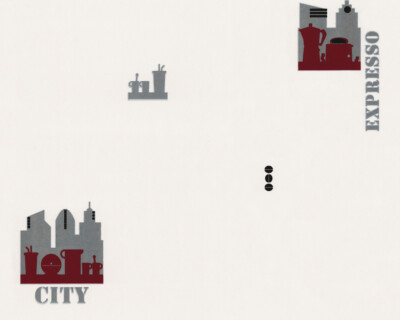 A.S. Création Tapete Vlies  5035-10 Expresso City Motiv Weiß Rot Grau stylisch