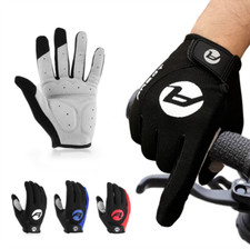 Men Full Finger Cycling Bicycle Gloves Anti-Slip Shock Absorbing Pad MTB Glove