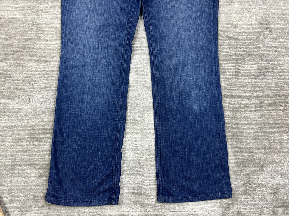 Chicos Jeans Womens Large 2 Blue Denim Platinum Regular Mid Rise Straight Leg - Image 3 of 4