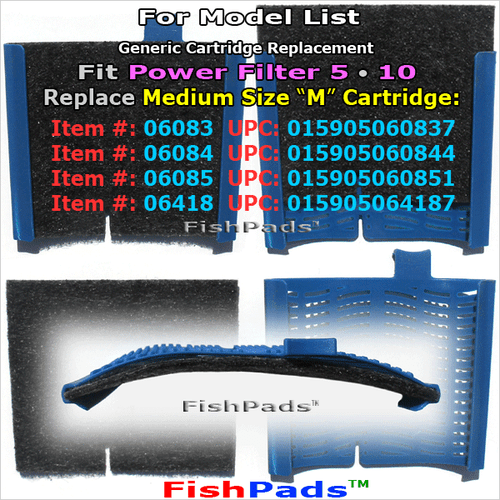 For Aqueon Filter Cartridge Medium QuietFlow 5 10 LED Pro Compatible Generic Pad - Picture 2 of 7