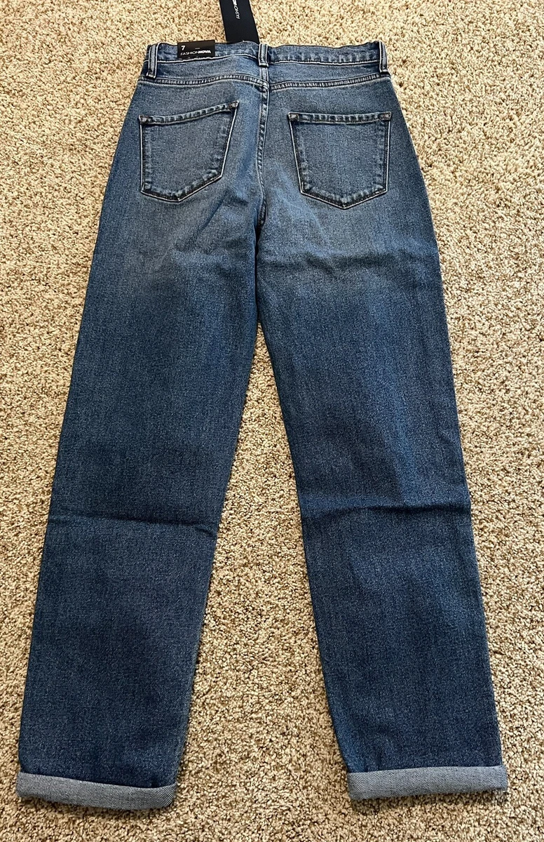 Fashion Nova Women s I Got It From My Mama Distressed Jeans Size 7