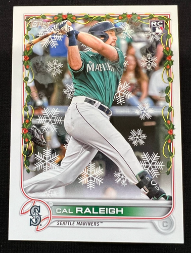Cal Raleigh Seattle Mariners 2022 Topps Holiday #HW175 Rookie Card RC