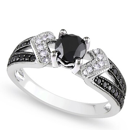 🔥 Solid 925 Sterling Silver Black Onyx Cz Pave Ring Engagement Wedding Band NEW - Picture 3 of 6