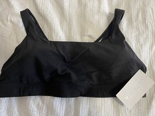 NWT Athleta Exhale Bra D-DD Size 2X Black Retail 49