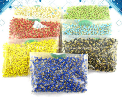 1000pcs   Board Test Beads Points Gold Plated Ceramic Loop Circuit Test   #E2