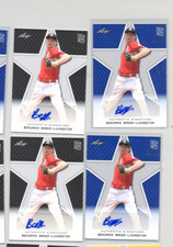 2020 Leaf Perfect Game Auto Four  card lot Benjamin Baker-Livingston