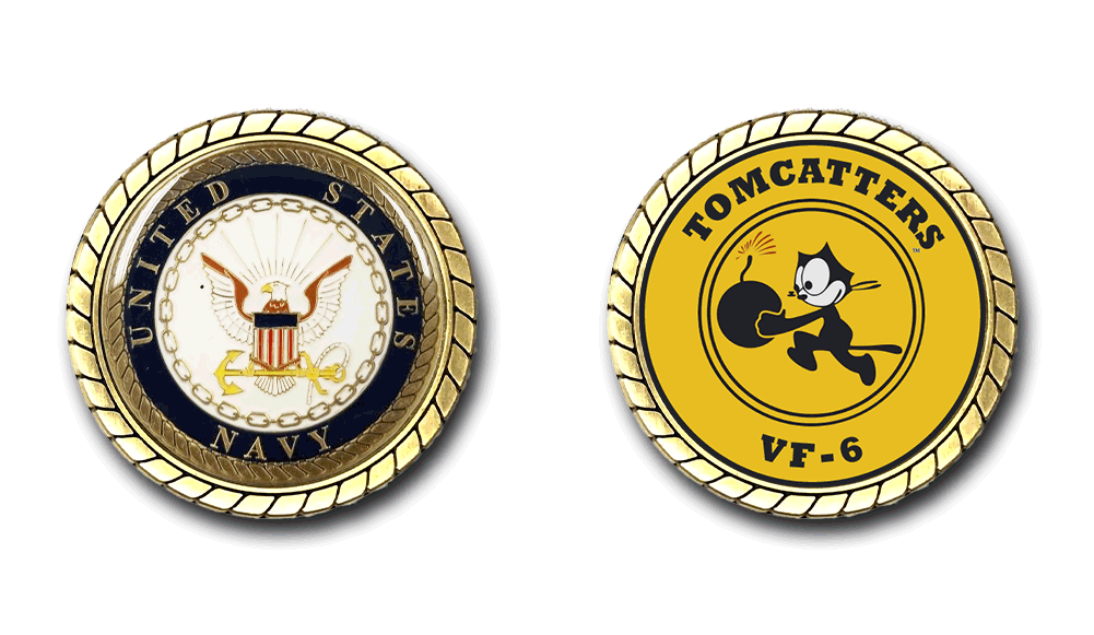 VF-6 Tomcatters US Navy Challenge Coin Officially Licensed US Navy