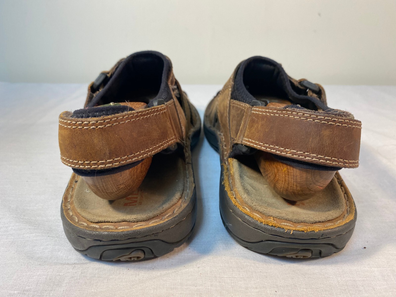 Merrell Montana Sandali Pescatore Uomo Pelle Marrone Punta Chiusa US 10