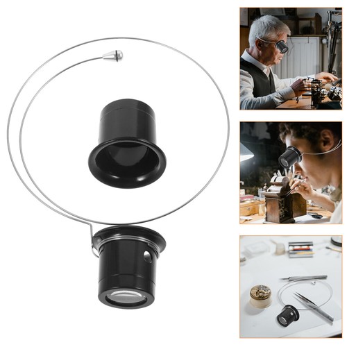 2 Pack Plastic Wearing Magnifying Glass Loupe Magnifier Eye Loupes