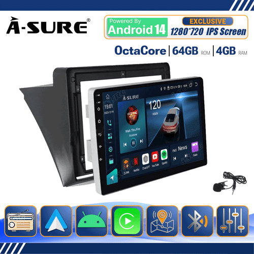 4+64GB Android 14 Autoradio Carplay GPS Für VW T5 Multivan Transporter 2010-2015 - Bild 1 von 12