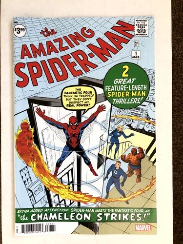 Amazing Spiderman 1 facsimile reprint edition. Fantastic Four app