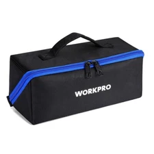 WORKPRO 10" Tool Bag Wide Mouth Utility Tool Bag Heavy Duty Tool Storage Bag USA