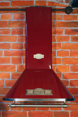 Retro Wandhaube 60cm Kaiser Empire Rot  910m³/h Dunstabzugshaube SONDERAKTION