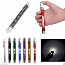 Penlight for Nurses Pen Torch Light Reusable LED Penlight with Pupil Gauge UK
