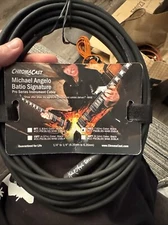 ChromaCast Michael Angelo Batio Black Straight Guitar Instrument Cable - 25ft
