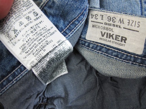 HOT AUTHENTIC Men's DIESEL DNA @ VIKER 880L STRAIGHT DISTRESS Denim Jeans 36 x34 - Picture 6 of 12