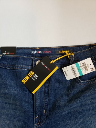 Style&co.Denim Slim Leg Tummy Control High Rise Jeans Size 16 , New with tags. - Picture 12 of 12