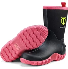 New Women's TIDEWE Waterproof Rubber Boots with Steel Shank - Size 6