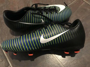 white and green nike football boots