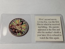 Elvis Presley Colorized Half Dollar "Loving You" First Top-Billed Film