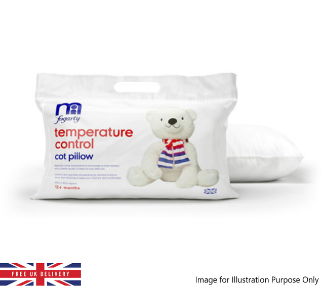 cot bed pillow size