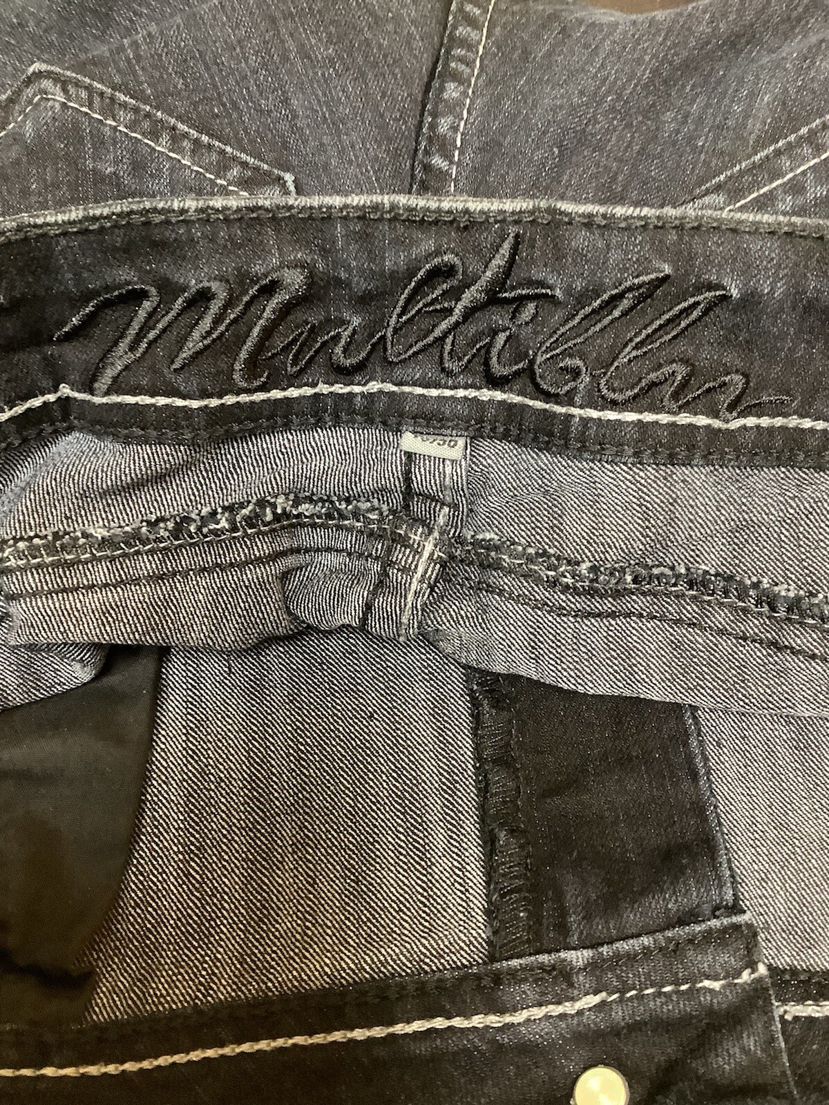 Multiblu Women's Jeans W40 L30 Blue Dark Blue Used Straight Stretch German
