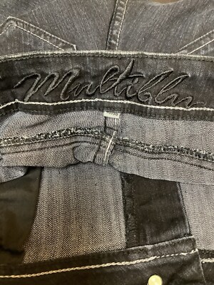 Multiblu Women's Jeans W40 L30 Blue Dark Blue Used Straight Stretch German