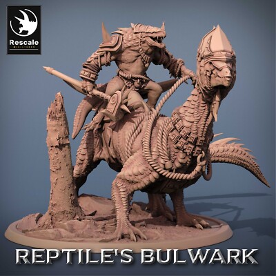 Echsenmenschen Reiter C5 - Reptiles Bulwark - Lord Of The Print - 28mm Tabletop