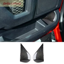 2×Carbon Fiber Interior Door Storage Box Panel Trim Fit For Ford F-150 2015-2020