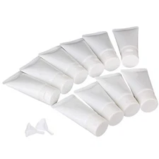 20PCS High Quality White Plastic 30ml Empty Portable Travel Cosmetic White Tube