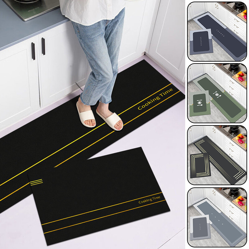 NonSlip Super Absorbent Floor Mat Quick Drying Bathroom Kitchen Carpet