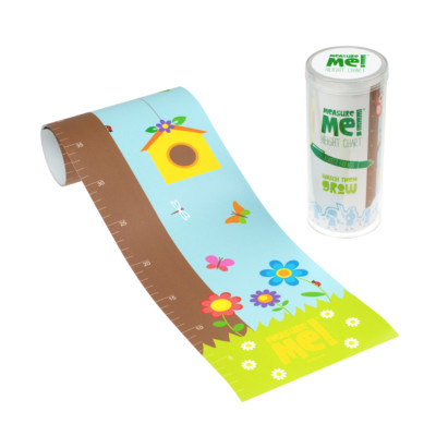 Measure Me! Forest Friends - Kinder Roll-Up Kinderzimmer Wachstumshöhentabelle Eulen