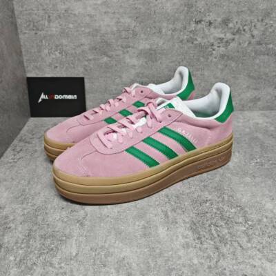 Size 4.5 - adidas Gazelle Bold True Pink Green W for sale