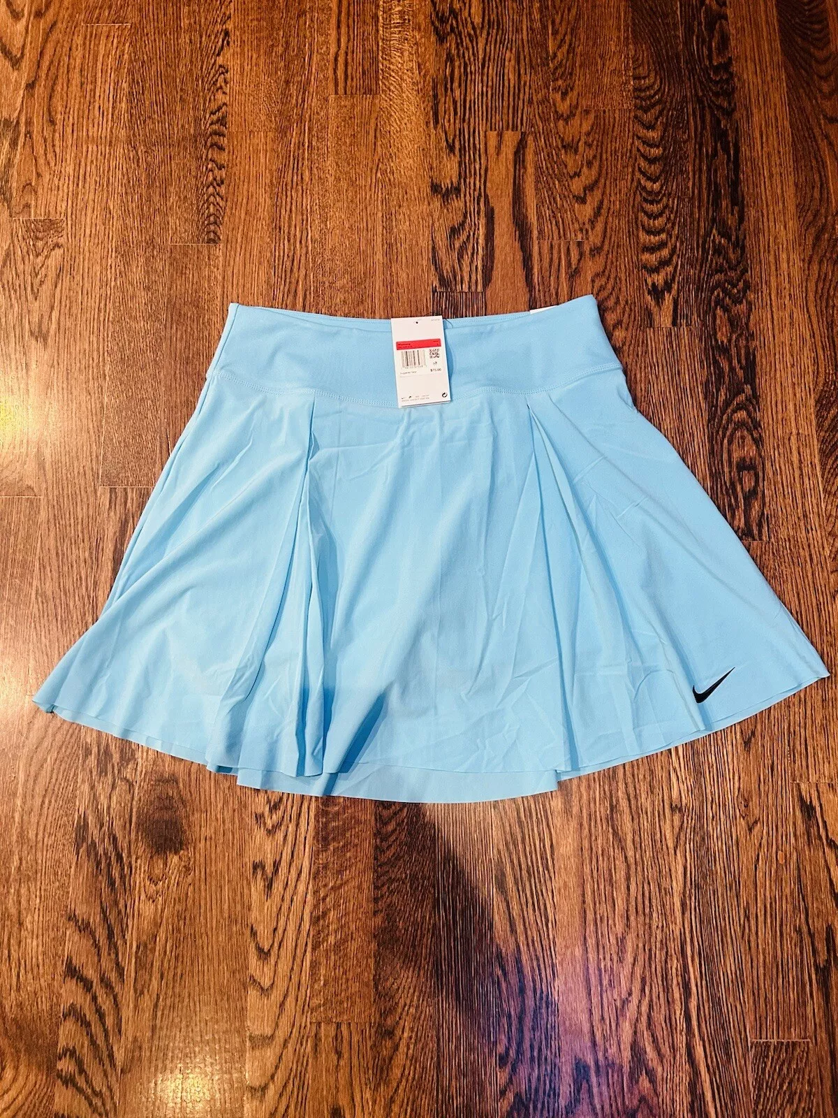 Jupe de tennis Nike Dri Fit plissée longue Golf Skort DX1425 bleu femme grande