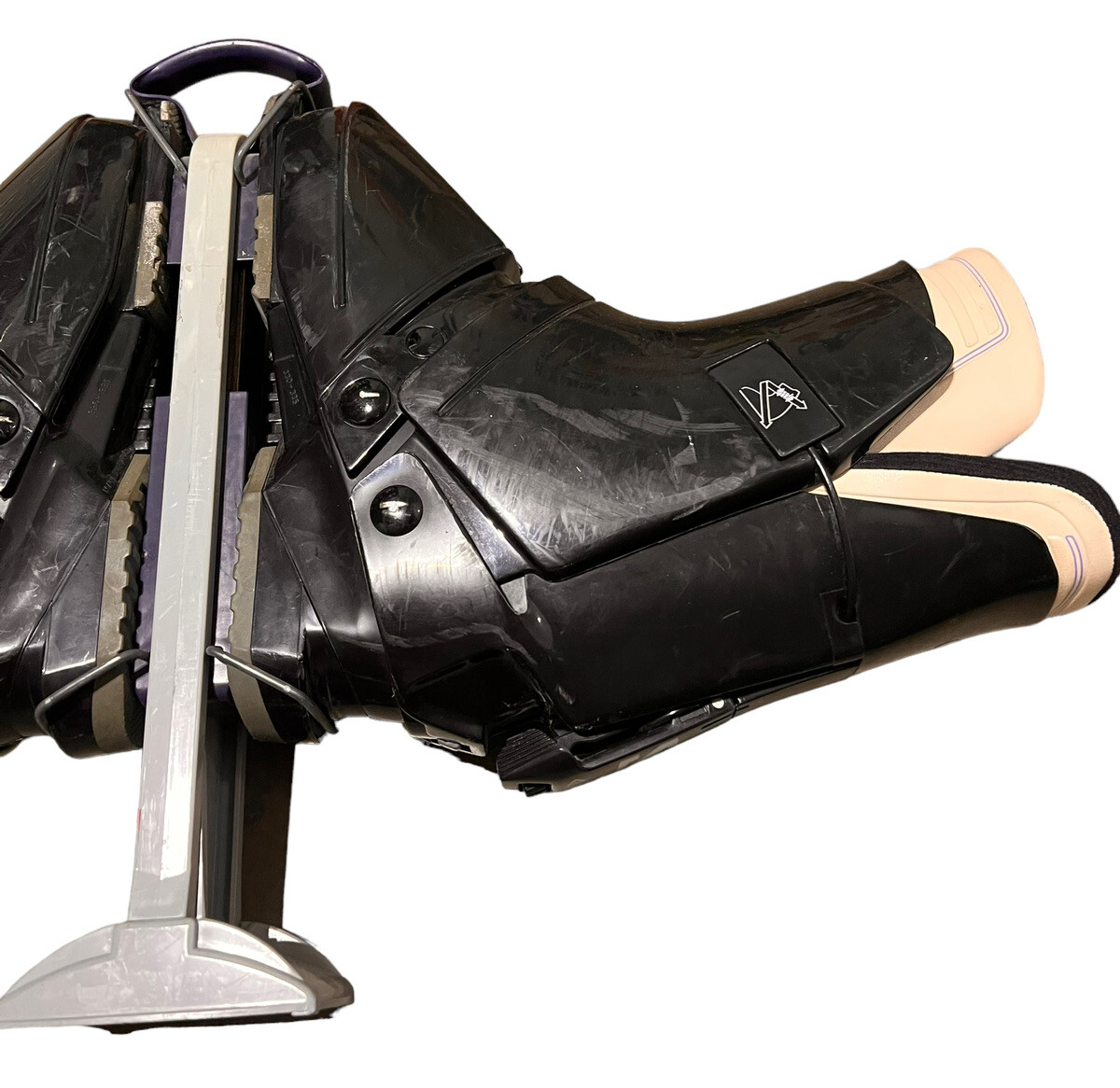 Stivali da sci vintage Salomon 330 335 da uomo taglia 11 5 12 HTC con supporto