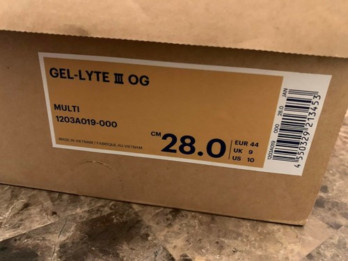 Asics x Atmos Sean Wotherspoon - Gel Lyte III OG Multi 1203A019-000 US Size 10 - Picture 10 of 12