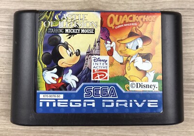 Sega Mega Drive Spiel   Disney Collection: Castle of Illusion/Quackshot Modul#M4