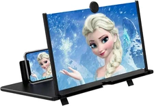 18" Screen Magnifier for Cell Phone – 3D HD Magnifing Screen Enlarger Projector