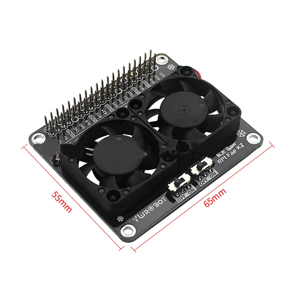 Per Raspberry Pi 4B/3B+/3B ventola radiatore scheda di espansione scheda termica LED parte - Immagine 4 di 4