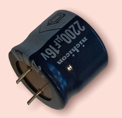 5 PCS NICHICON CAPACITOR 16V 2200UF 2200MF CAP (REPLACING FOR 10V 6.3V )