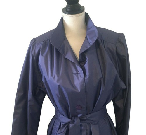 Womens Rain Coat Size 8 Vintage 80s 