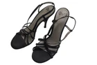 Dolce & Gabbana Shoes Womens Eu 37 Suede Open Toe Heel Black