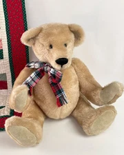 Vintage Artisan OOAK 16" Tan Teddy Bear Fully Jointed Artist Signed Exc Cond!